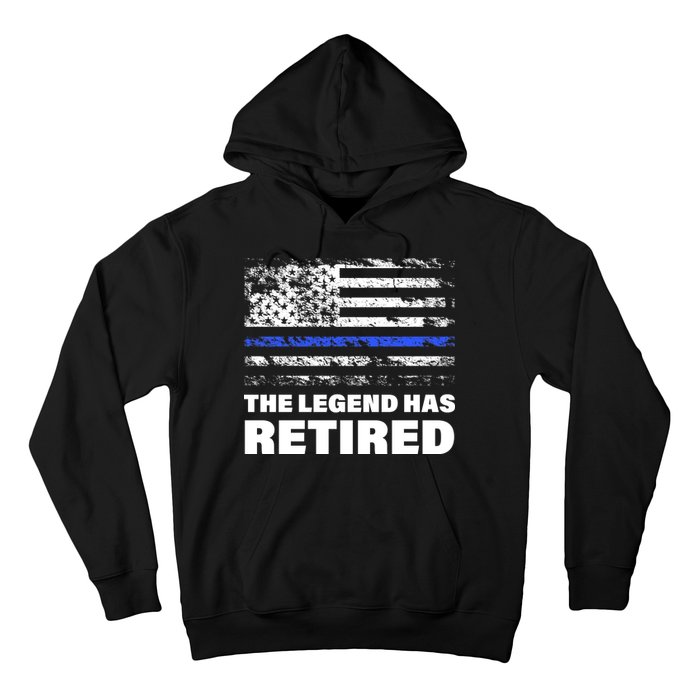 The Legend Has Retired Blue Thin Line Hoodie