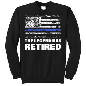 The Legend Has Retired Blue Thin Line Sweatshirt