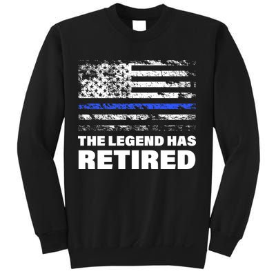The Legend Has Retired Blue Thin Line Sweatshirt