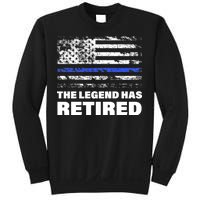 The Legend Has Retired Blue Thin Line Sweatshirt