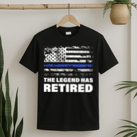 The Legend Has Retired Blue Thin Line T-Shirt