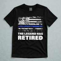 The Legend Has Retired Blue Thin Line T-Shirt
