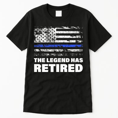 The Legend Has Retired Blue Thin Line Tall T-Shirt