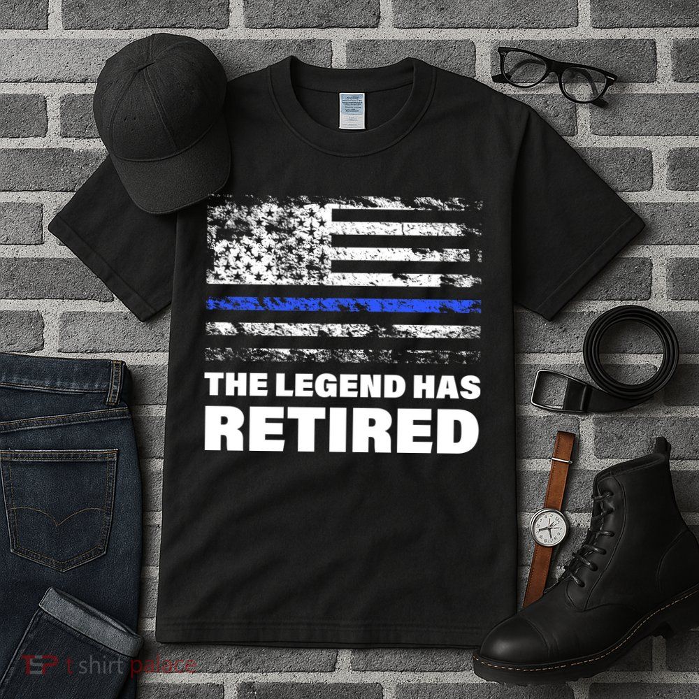 The Legend Has Retired Blue Thin Line Tall T-Shirt