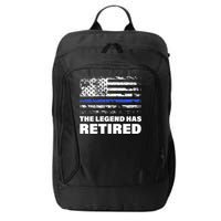 The Legend Has Retired Blue Thin Line City Backpack