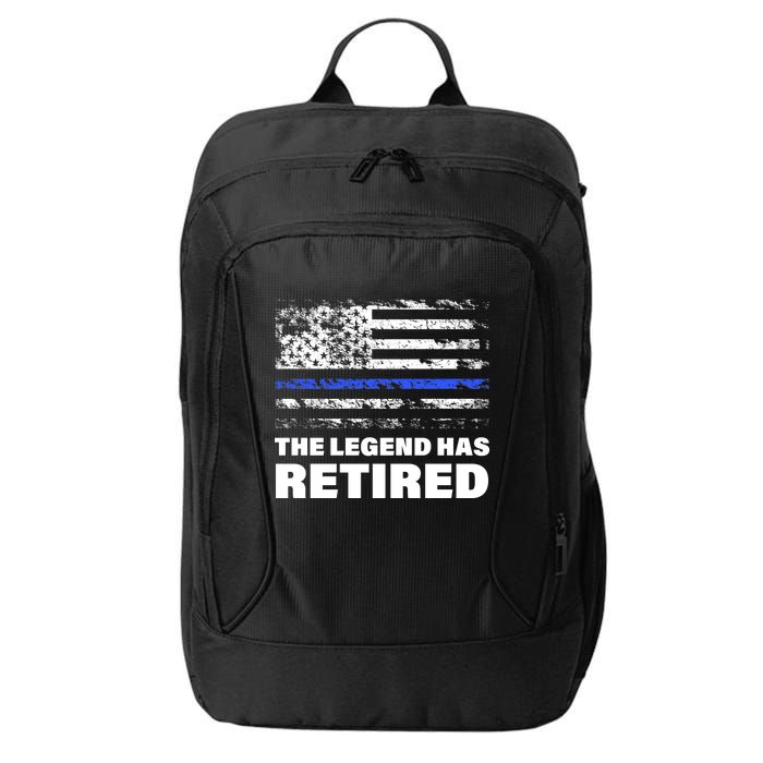 The Legend Has Retired Blue Thin Line City Backpack