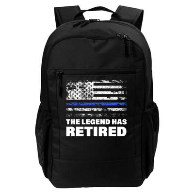 The Legend Has Retired Blue Thin Line Daily Commute Backpack