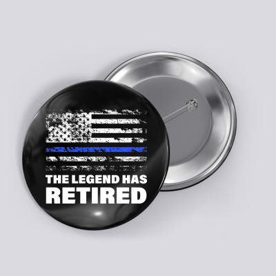 The Legend Has Retired Blue Thin Line Button