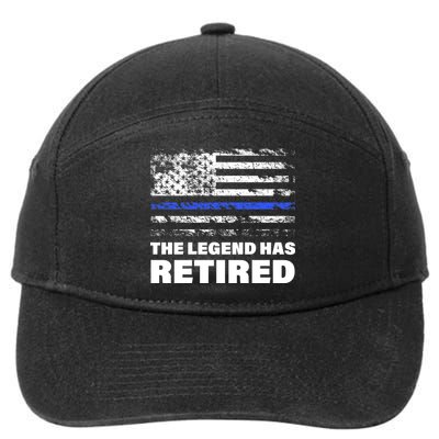 The Legend Has Retired Blue Thin Line 7-Panel Snapback Hat