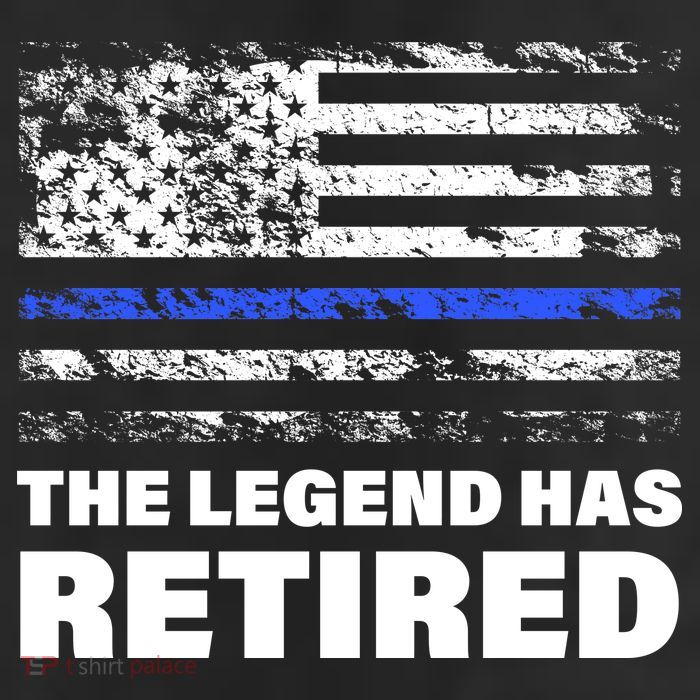 The Legend Has Retired Blue Thin Line 11oz C Handle Ceramic Mug