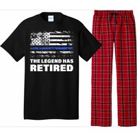 The Legend Has Retired Blue Thin Line Pajama Set