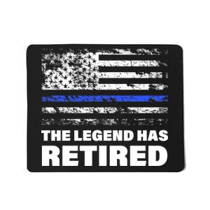 The Legend Has Retired Blue Thin Line Mousepad