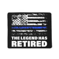 The Legend Has Retired Blue Thin Line Mousepad