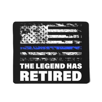 The Legend Has Retired Blue Thin Line Mousepad