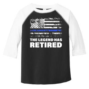 The Legend Has Retired Blue Thin Line Toddler Fine Jersey T-Shirt