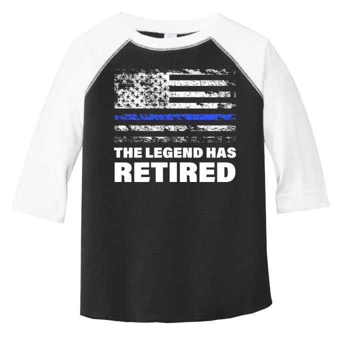 The Legend Has Retired Blue Thin Line Toddler Fine Jersey T-Shirt