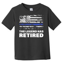 The Legend Has Retired Blue Thin Line Toddler T-Shirt