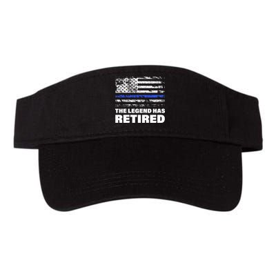 The Legend Has Retired Blue Thin Line Visor