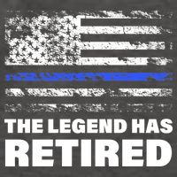 The Legend Has Retired Blue Thin Line Vector Backpack