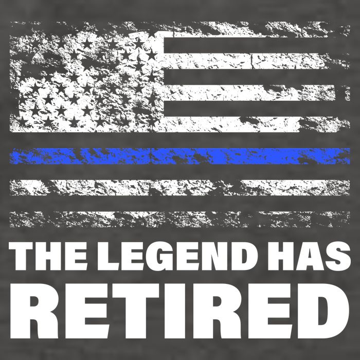 The Legend Has Retired Blue Thin Line Vector Backpack