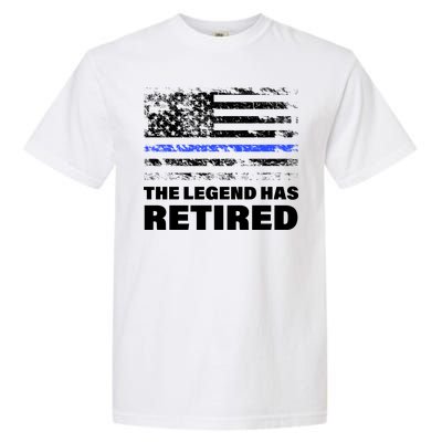 The Legend Has Retired Blue Thin Line Garment-Dyed Heavyweight T-Shirt