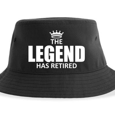 The Legend Has Retired Crown Sustainable Bucket Hat
