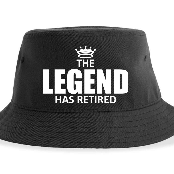The Legend Has Retired Crown Sustainable Bucket Hat