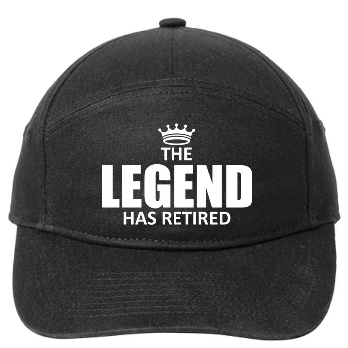 The Legend Has Retired Crown 7-Panel Snapback Hat