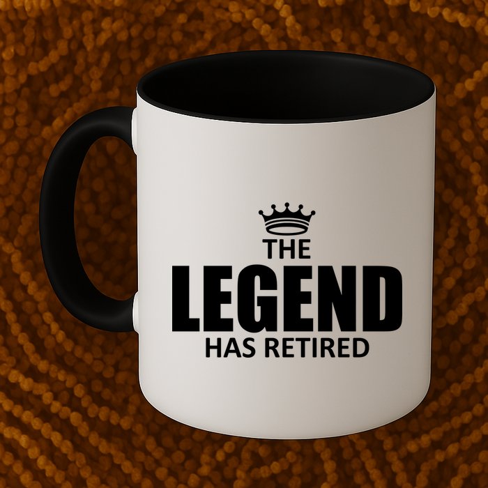 The Legend Has Retired Crown Mug