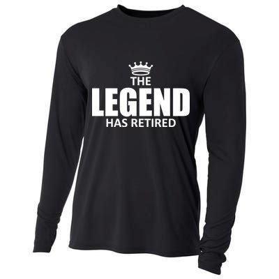 The Legend Has Retired Crown Cooling Performance Long Sleeve Crew
