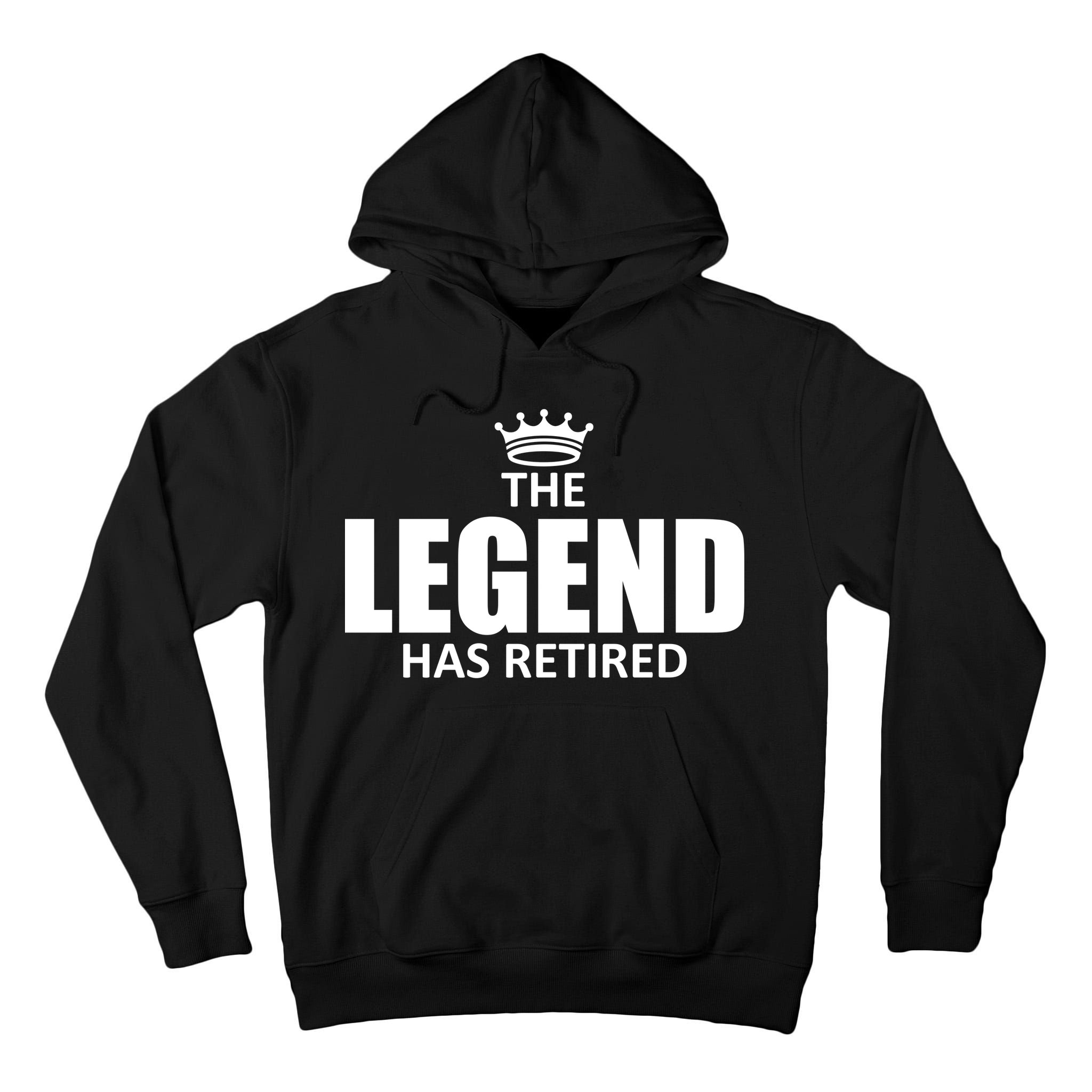 The Legend Has Retired Crown Tall Hoodie