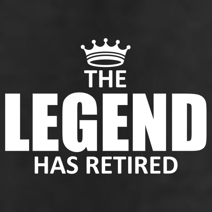 The Legend Has Retired Crown Golf Towel