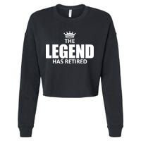 The Legend Has Retired Crown Cropped Pullover Crew