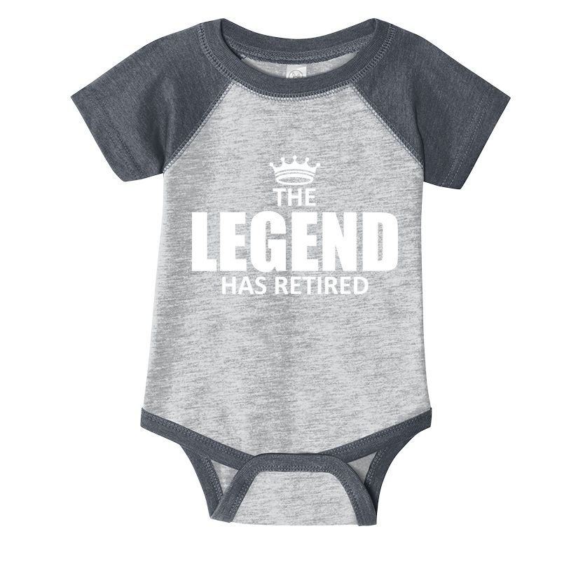 The Legend Has Retired Crown Infant Baby Jersey Bodysuit