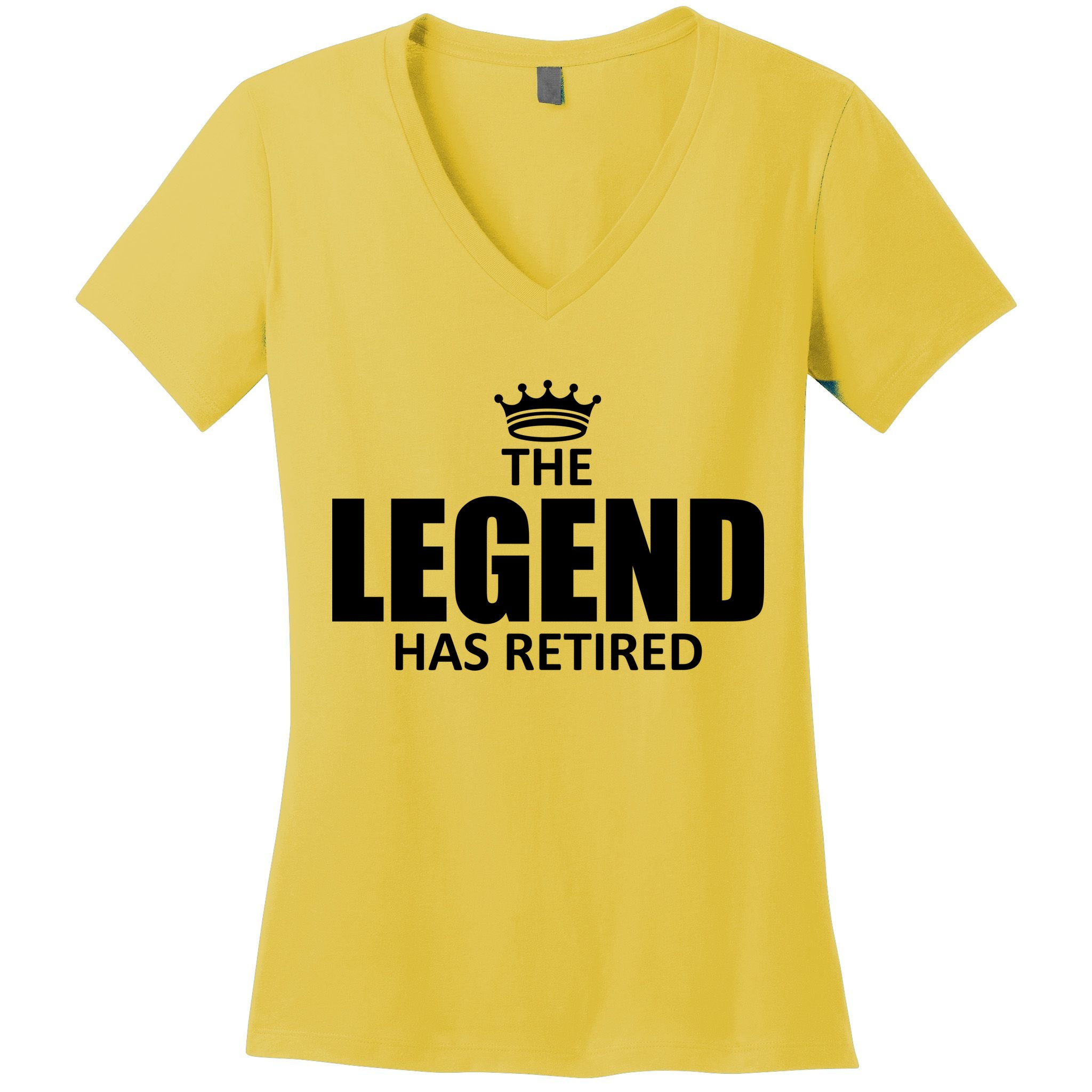 The Legend Has Retired Crown Women's V-Neck T-Shirt