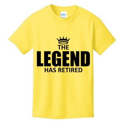 The Legend Has Retired Crown Kids T-Shirt