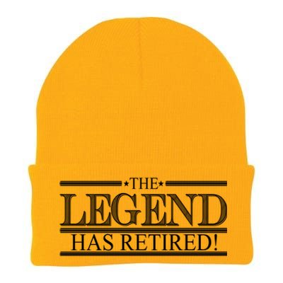 The Legend Has Retired! Funny Retirement  Knit Cap Winter Beanie