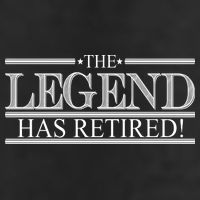 The Legend Has Retired! Funny Retirement  Cool Comfort Performance Bucket Hat