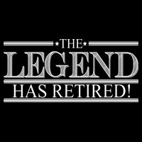The Legend Has Retired! Funny Retirement  Impact Tech Backpack