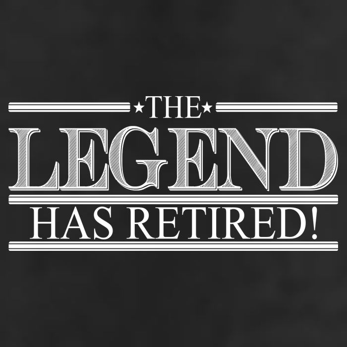 The Legend Has Retired! Funny Retirement  Golf Towel