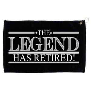 The Legend Has Retired! Funny Retirement  Grommeted Golf Towel