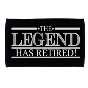 The Legend Has Retired! Funny Retirement  Microfiber Hand Towel