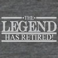 The Legend Has Retired! Funny Retirement  7-Panel Snapback Hat