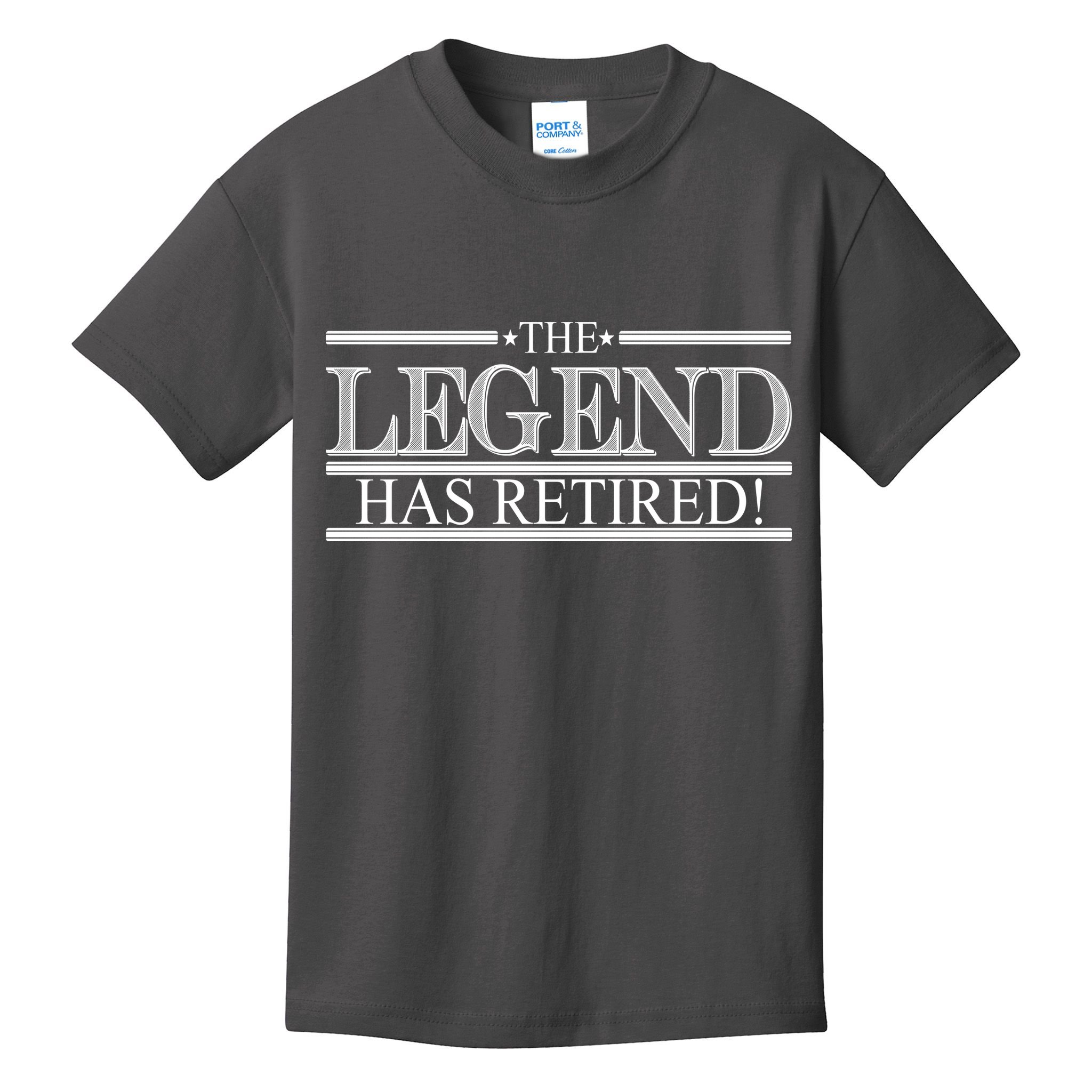 The Legend Has Retired! Funny Retirement  Kids T-Shirt