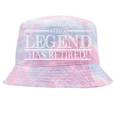 The Legend Has Retired! Funny Retirement  Tie-Dyed Bucket Hat