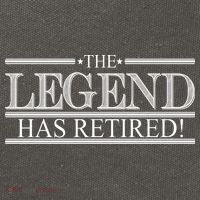 The Legend Has Retired! Funny Retirement  Cotton Canvas Backpack