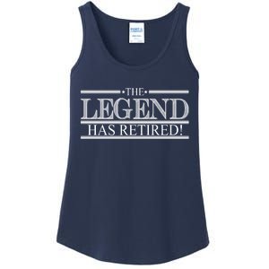 The Legend Has Retired! Funny Retirement  Ladies Essential Tank