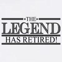 The Legend Has Retired! Funny Retirement  Garment-Dyed Sweatshirt