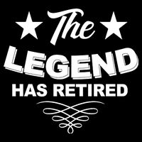 The Legend Has Retired Funny Retirement Gift Backpack