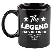 The Legend Has Retired Funny Retirement Gift 11oz C Handle Ceramic Mug